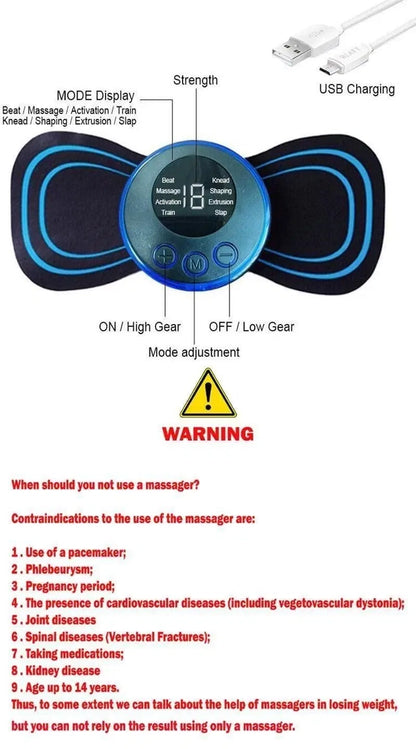 Mini Massager with 8 Modes